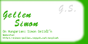 gellen simon business card